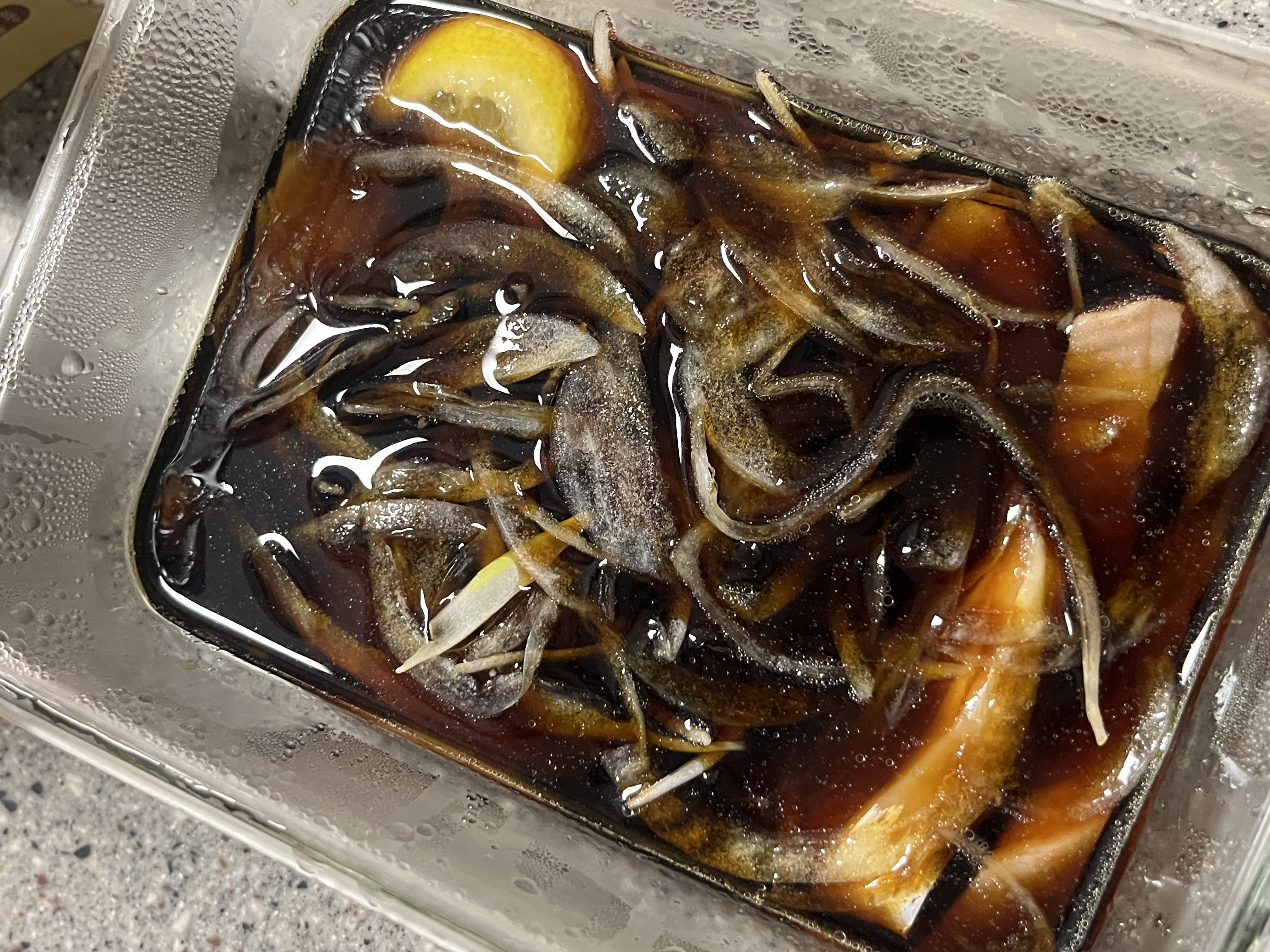 남은 연어회로 초초초간단 연어장 만들기!