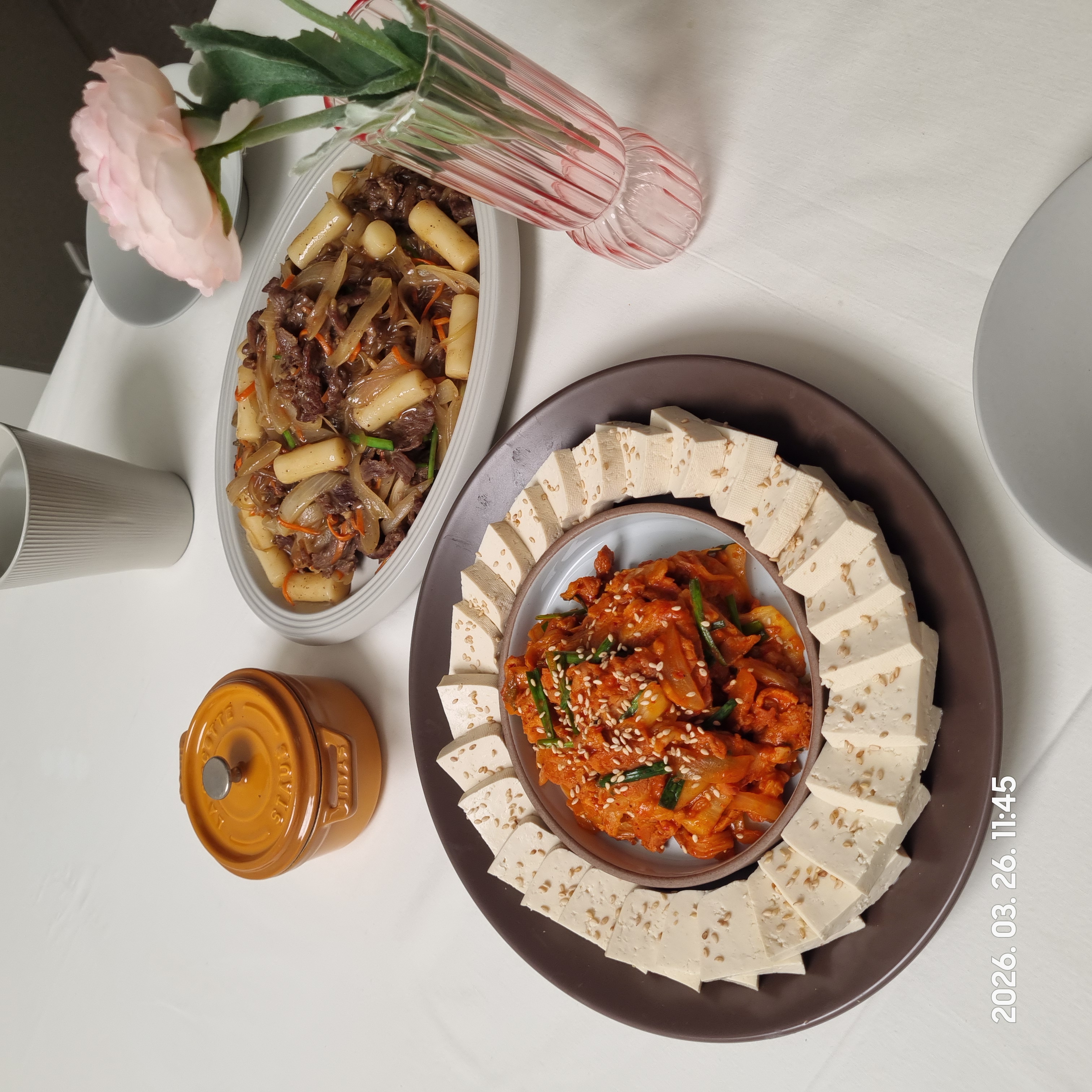 두부김치 제육볶음